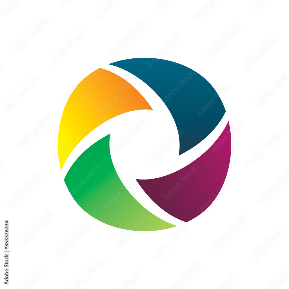 circle ball creative full color logo design circle ball creative full color logo design