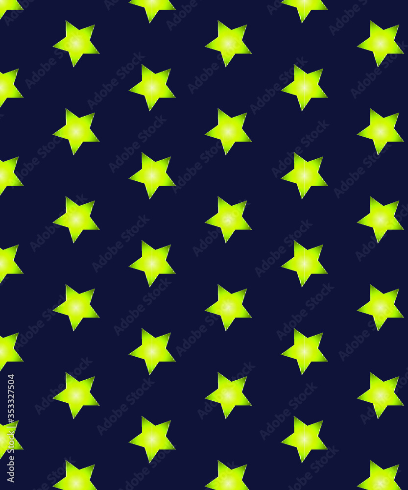 Banner yellow stars pattern on a dark blue background. Banner yellow stars pattern on a dark blue background.