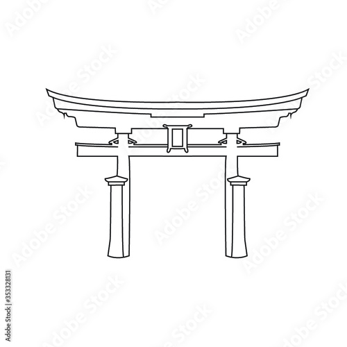 Japanese garden gate