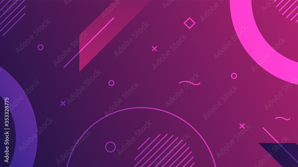 Trendy abstract modern gradient flowing geometric pattern background. Minimal color abstract gradient banner template. Modern vector wave shape vector illustration
