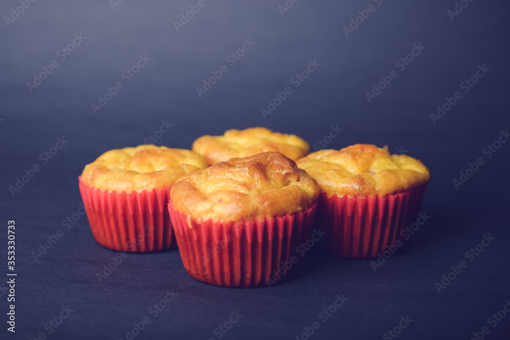 salty muffins close up salty muffins close up