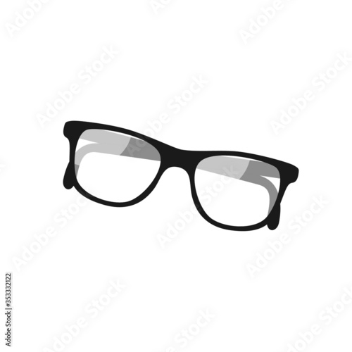 Eye glasses icons isolated on white background