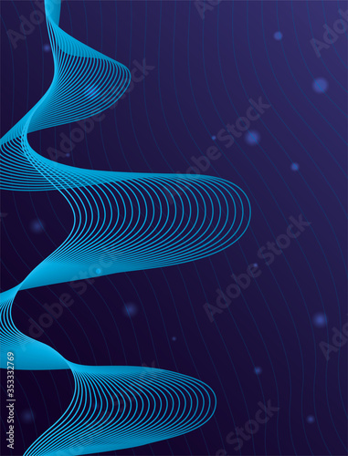 black waves sound purple background