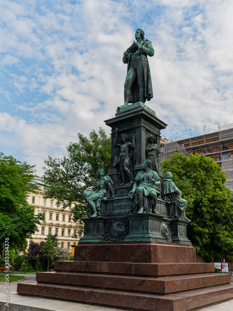 The monument of Friedrich Schiller in Vienna
