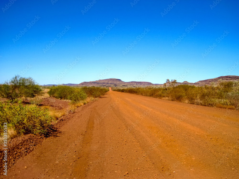 Road to Wittenoom in Western Australia.