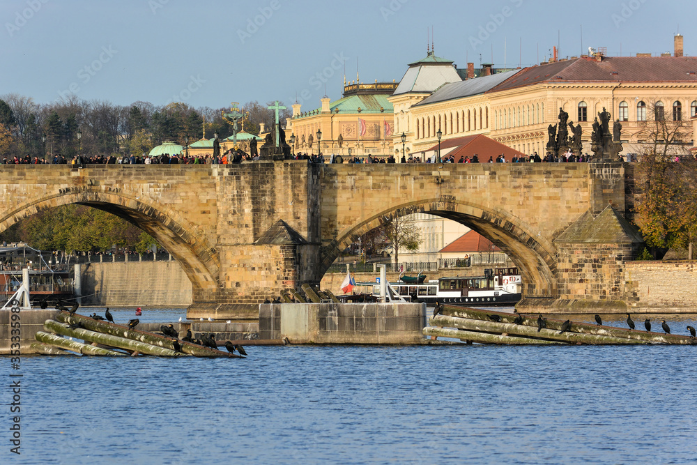Fototapeta premium Charles Bridge over the Vltava in Prague.