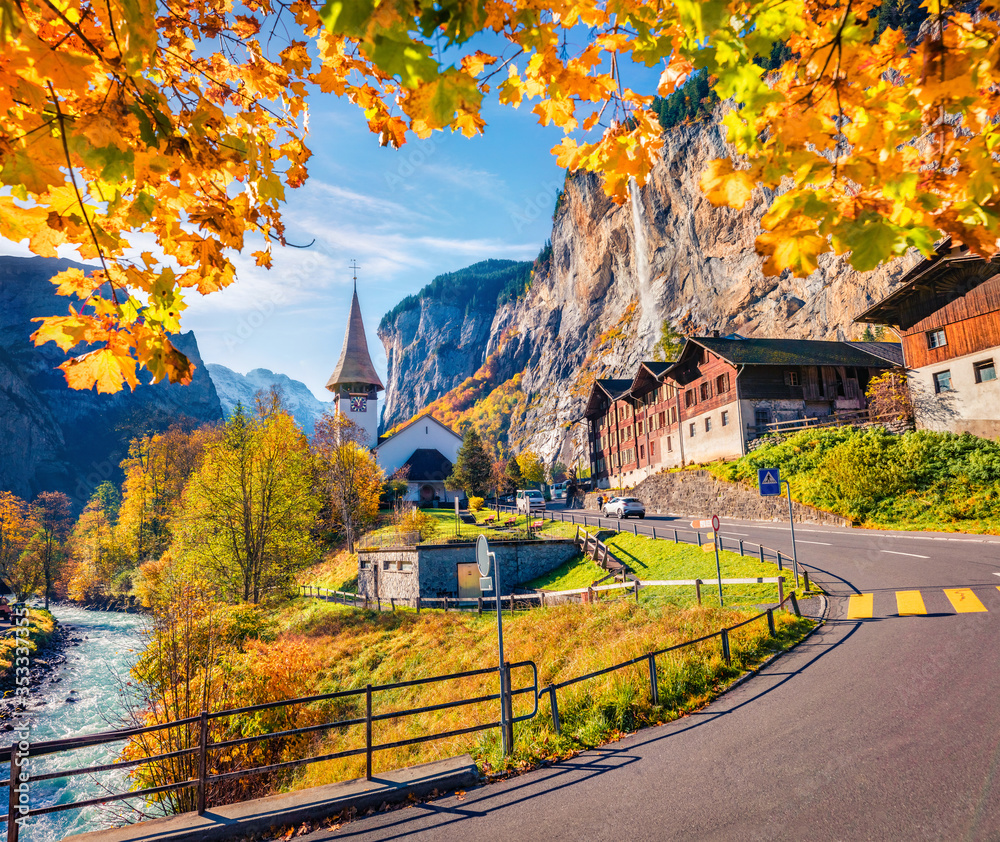 Wengen Village, Berner Oberland, Suíça quebra-cabeça em Quebra