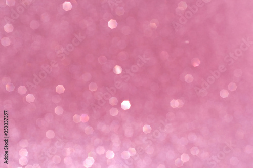 Colorful abstract blurred pink background, pink glitter texture christmas
