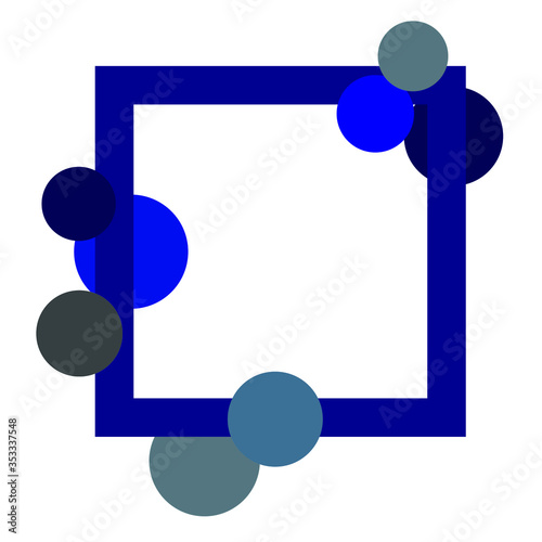 Vector frame art graphics colorful background