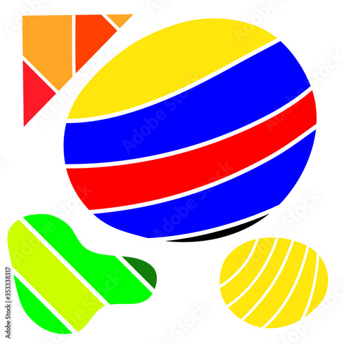Abstract colorful geometric background vector