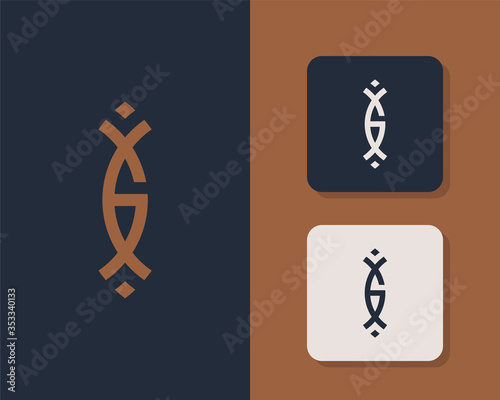 Letters G and C or GC line logo design. Linear minimal stylish emblem. Luxury elegant vector element. Premium business logotype. Graphic alphabet symbol for corporate business identity