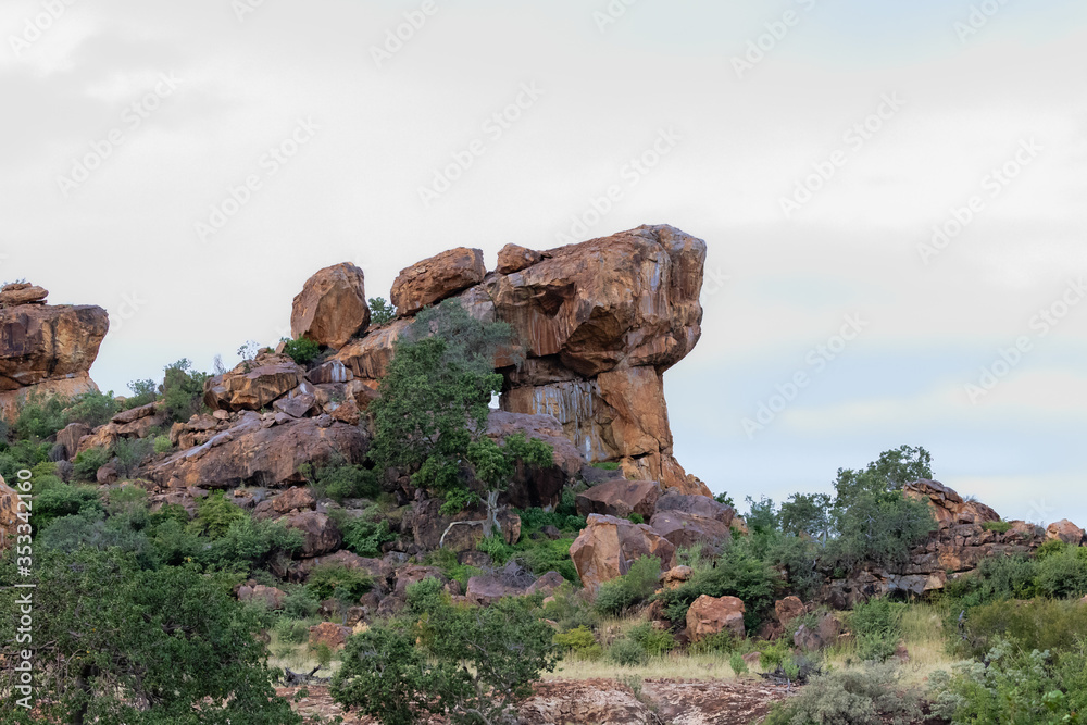 Interesting rock formation in Mapungubwe National Park, South Africa