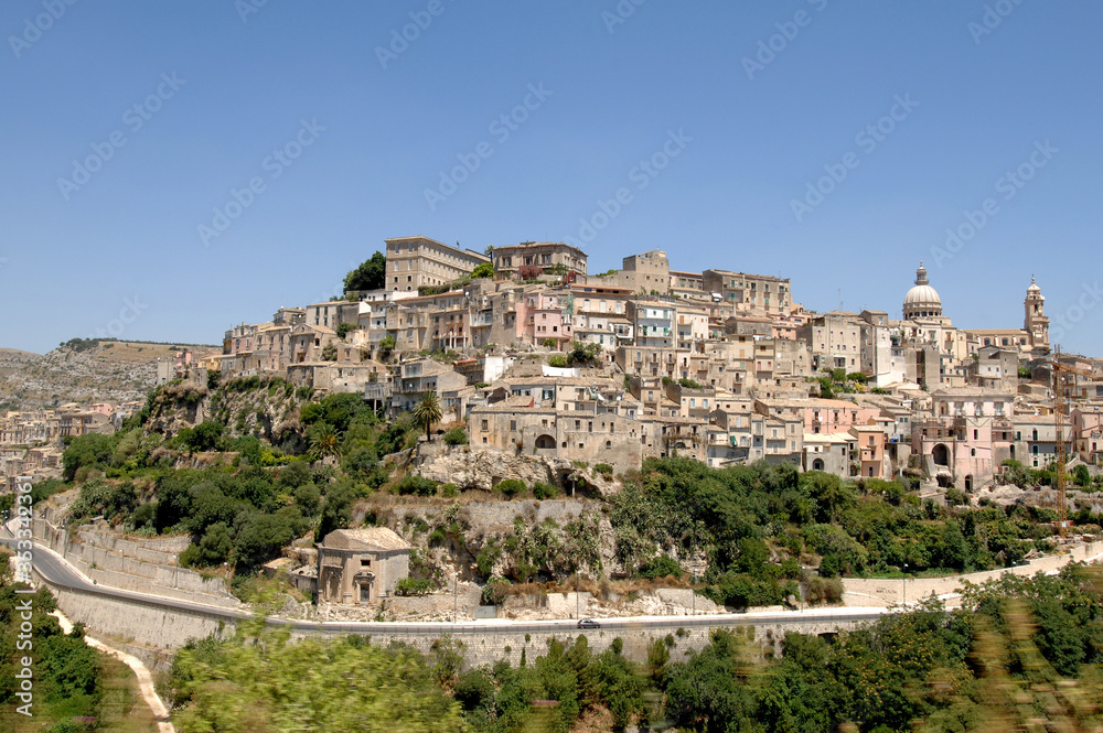 Italy  Sicily  Ragusa ,  07/06/2007: Overview of Ragusa 