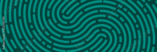 Fingerprint background. Unicum finger print green pattern photo