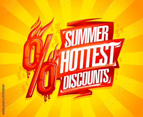 Summer hottest discounts sale banner