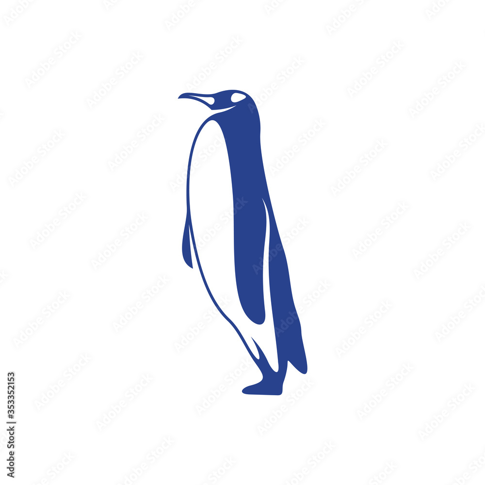 Obraz premium Penguin bird logo design vector. Icon Symbol. Template Illustration