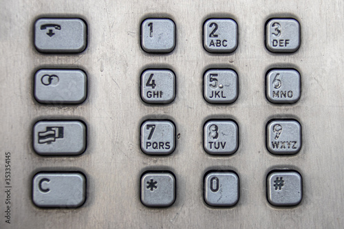 telephone number key pad photo