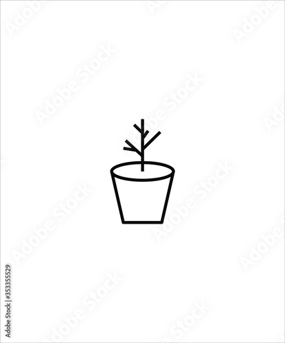 dry plant icon vector best line icon.