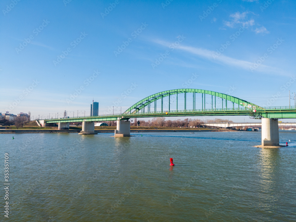 The Sava Bridge is the smallest bridge used for road traffic in Belgrade. In addition to road traffic, trams also cross it. The Sava Bridge is the smallest bridge used for road traffic in Belgrade. In addition to road traffic, trams also cross it.