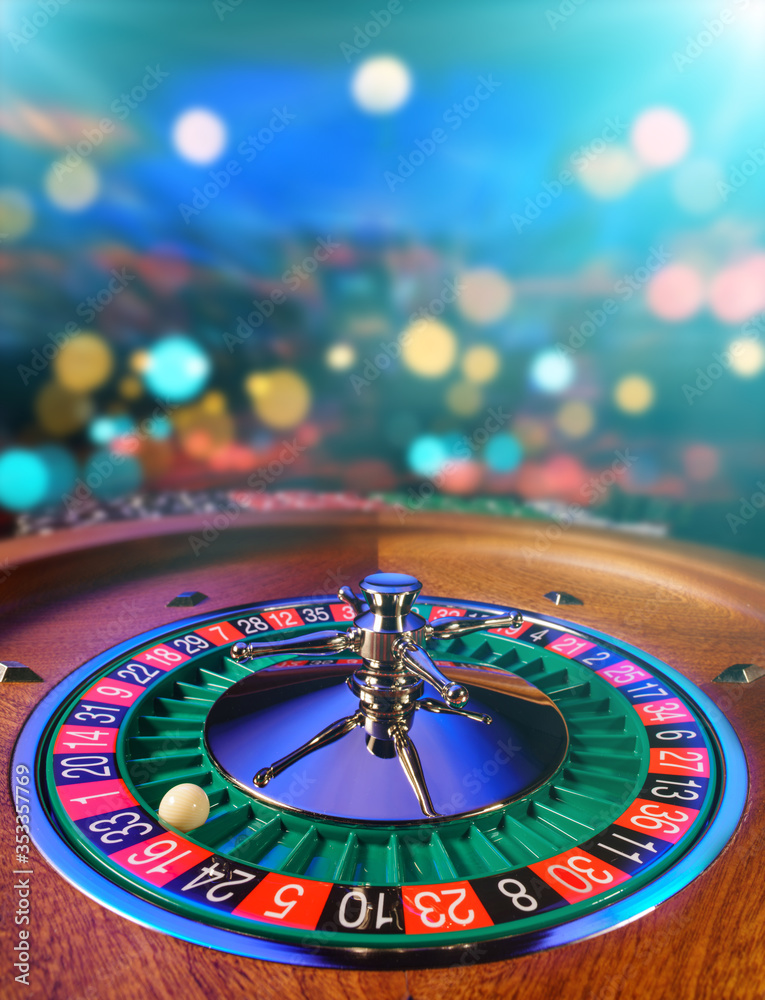 Roulette table close up at the Casino Roulette table close up at the Casino