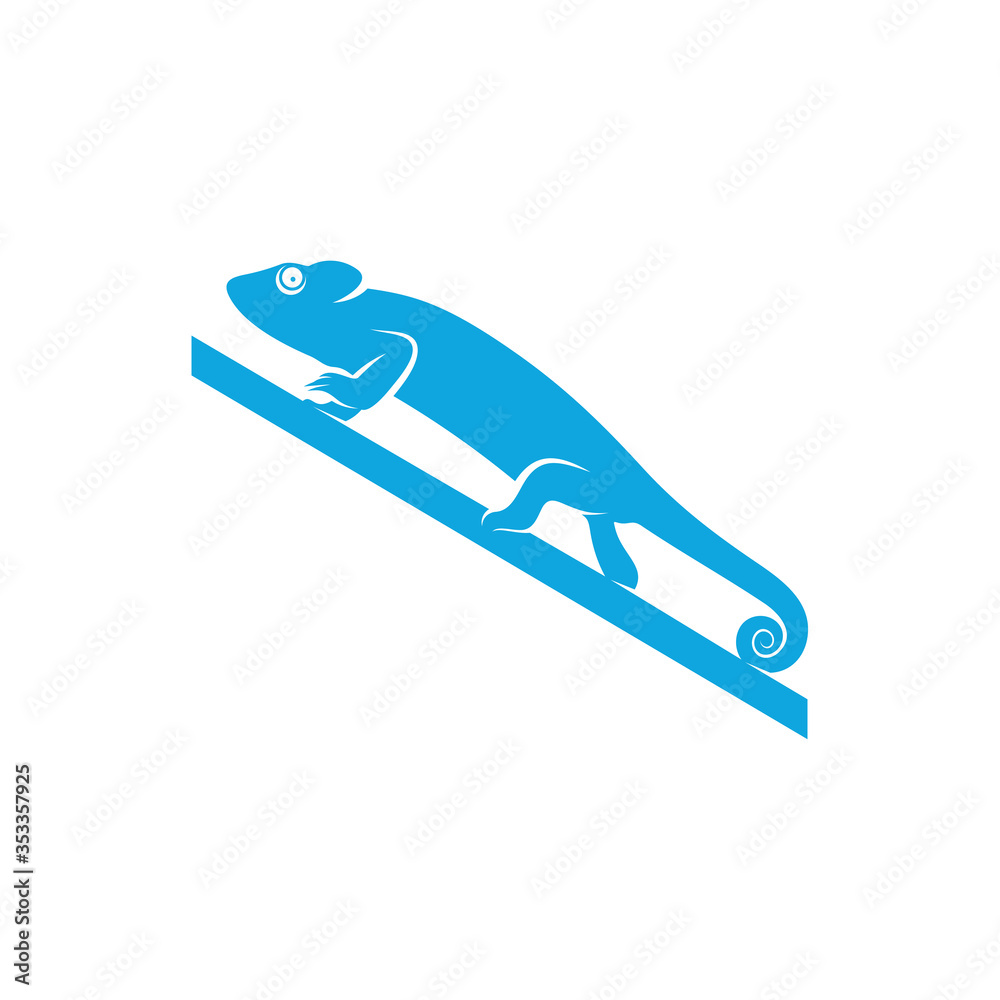 Chameleon logo design vector. Icon Symbol. Template Illustration Chameleon logo design vector. Icon Symbol. Template Illustration