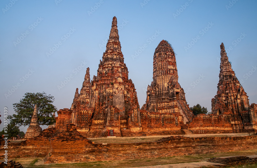 Wat Chaiwatthanaram temple in Ayutthaya Historical Park, Thailand Wat Chaiwatthanaram temple in Ayutthaya Historical Park, Thailand