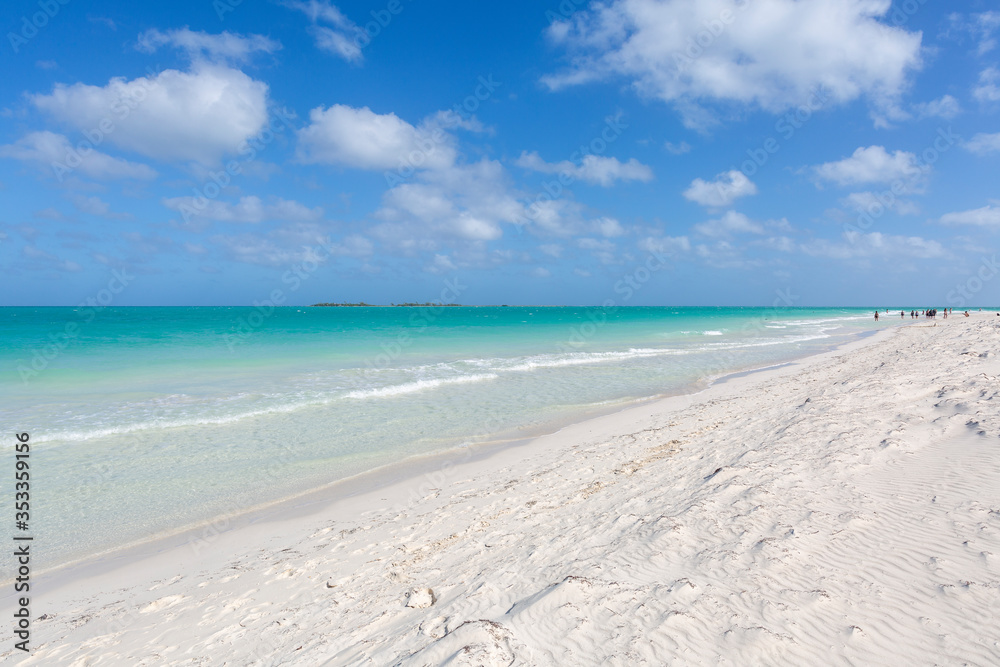 Playa Pilar one of Cubas most beautiful beaches at Cayo Guillermo on the Jardines del Rey, Cuba