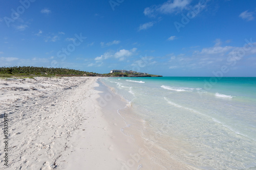 Playa Pilar one of Cubas most beautiful beaches at Cayo Guillermo on the Jardines del Rey, Cuba