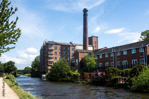 A former factory converted to apartments in Burscough, Lancashire, UK. photo