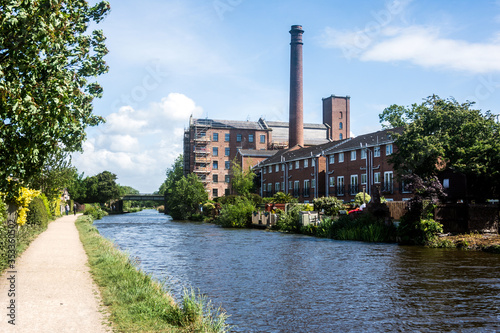 The Leeds - Liverpool Canal at Burscough, Lancashire. photo