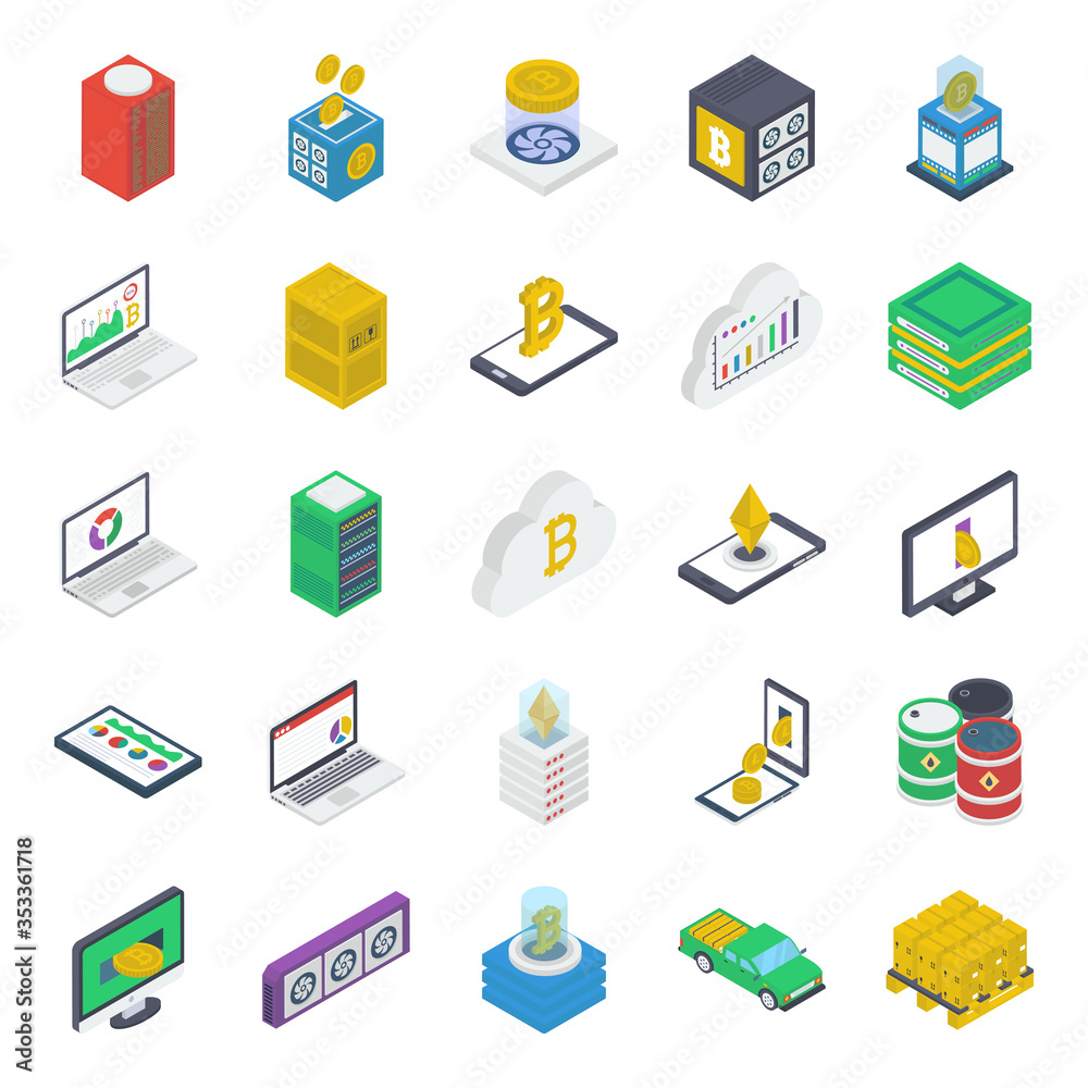 Money Savings Isometric Icons Pack
Money Savings Isometric Icons Pack