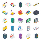 
Cloud Technology Isometric Icons Pack
