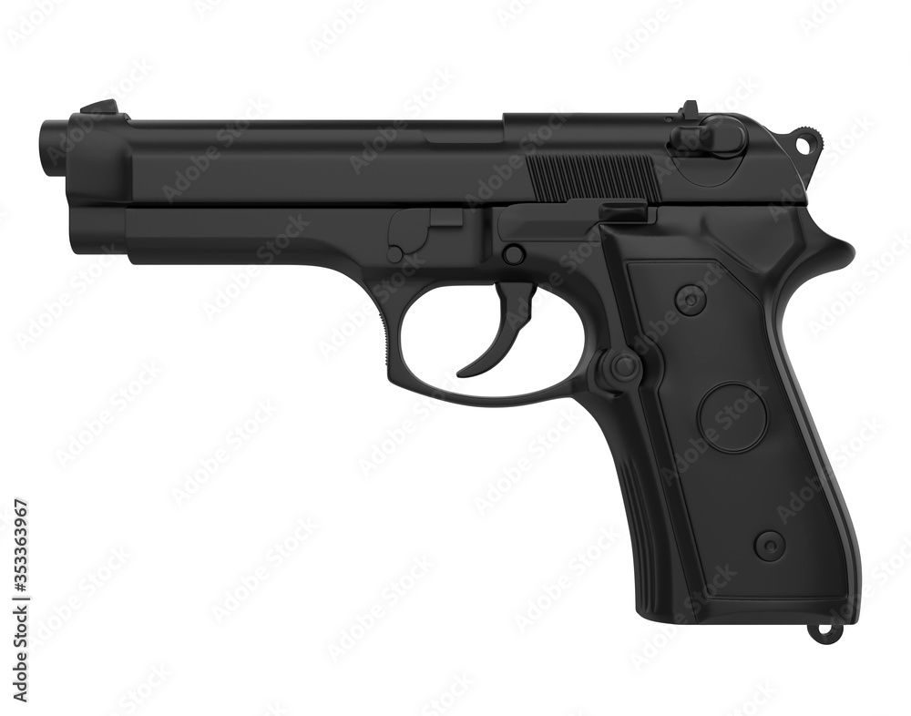 Handgun Pistol Isolated Handgun Pistol Isolated
