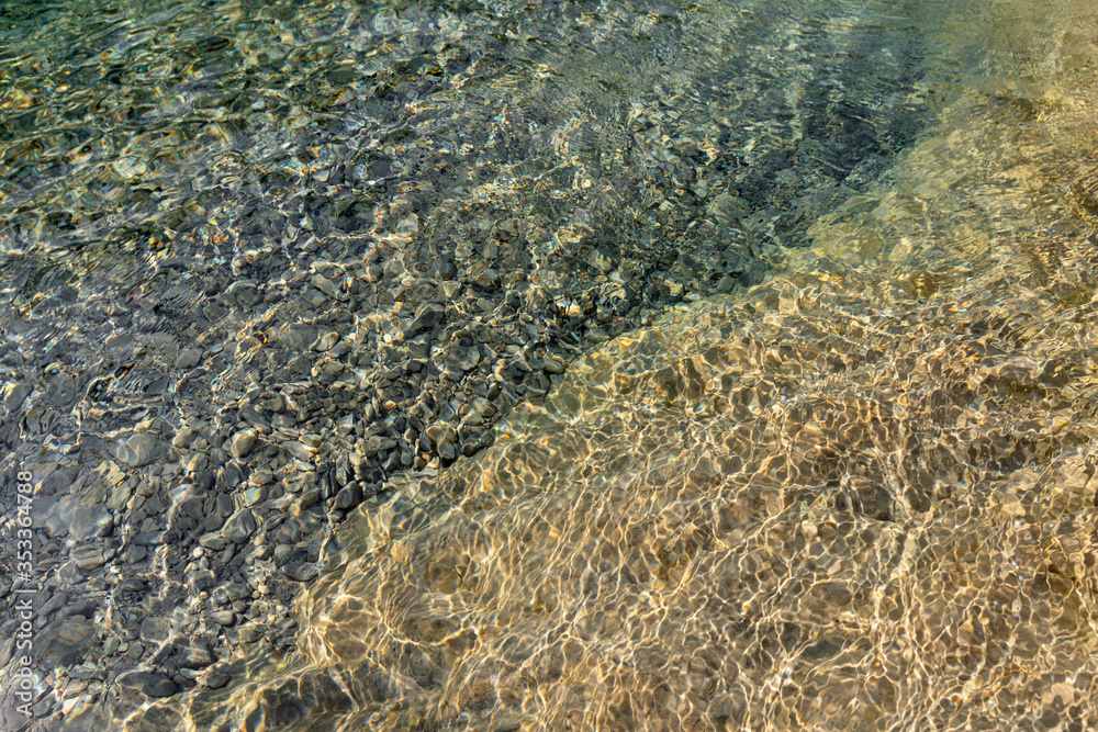 Natural pattern river clear water surface