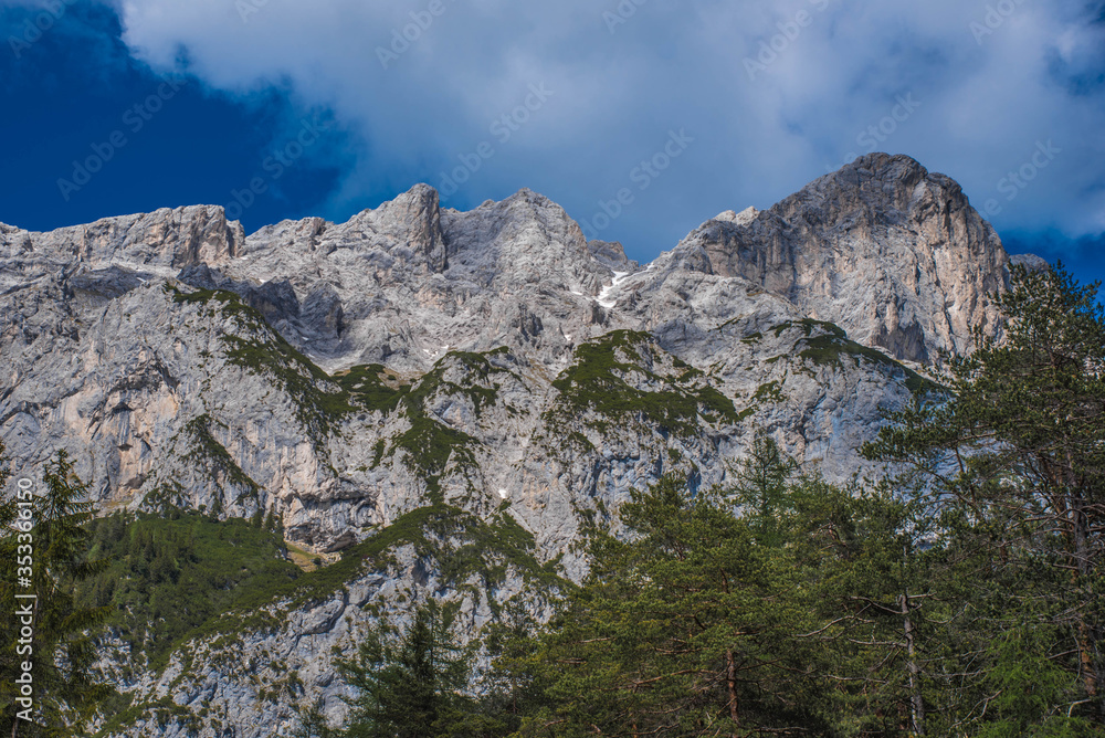 Blick auf Hohe Munde bei Telfs, Tirol