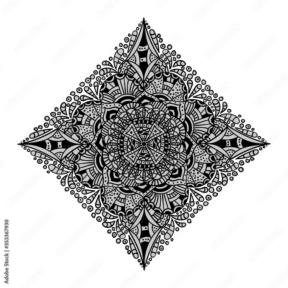 Pattern mandala decoration