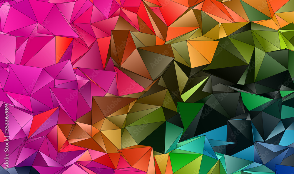 Obraz premium Abstract Low-Poly background. triangulated texture. Design 3d. Polygonal geometrical pattern. Triangular modern style