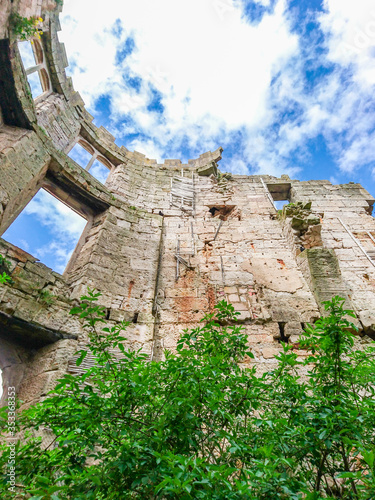 Inside of Cambusnethan Priory ruins also known as Cambusnethan House photo