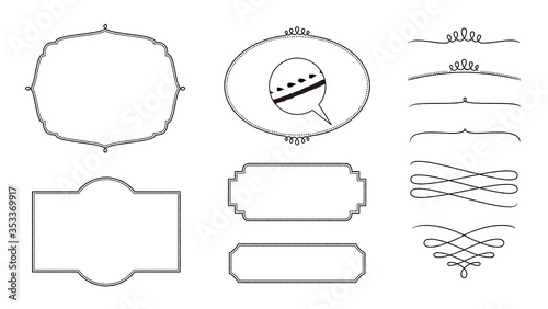 オーナメント　飾り線のセット