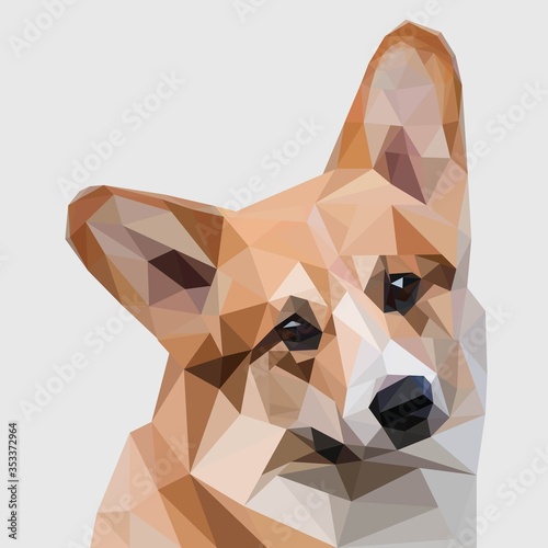Low Poly Animal Corgi 