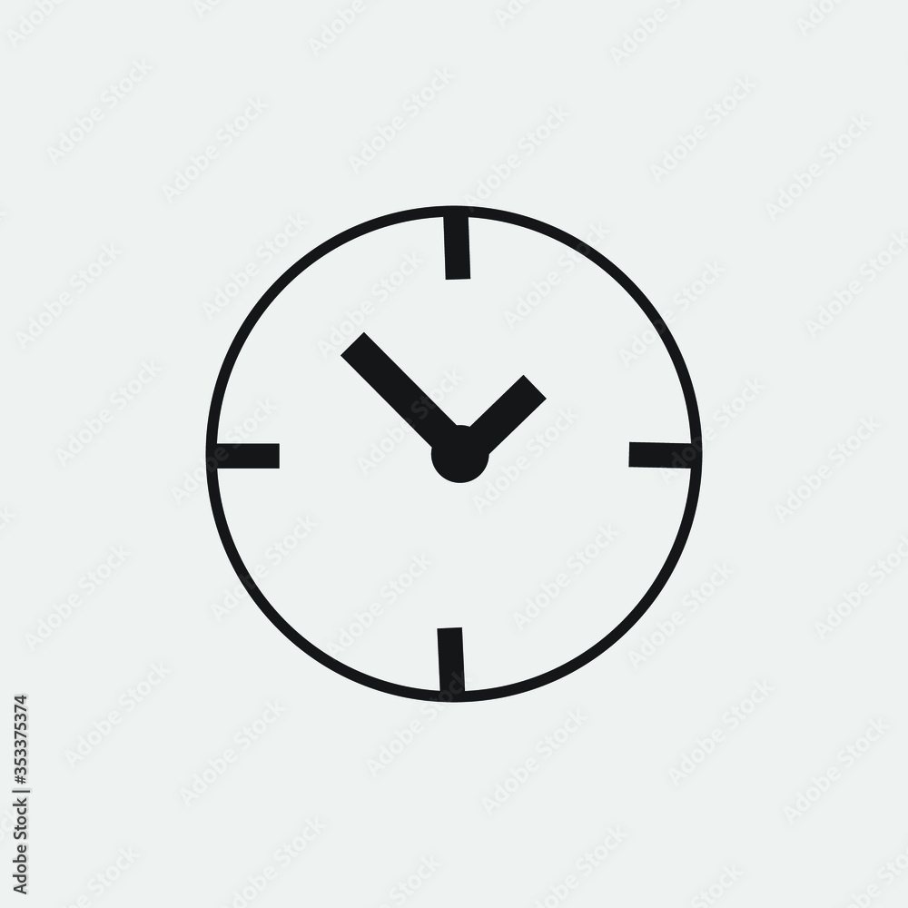 vector clock icon vector clock icon