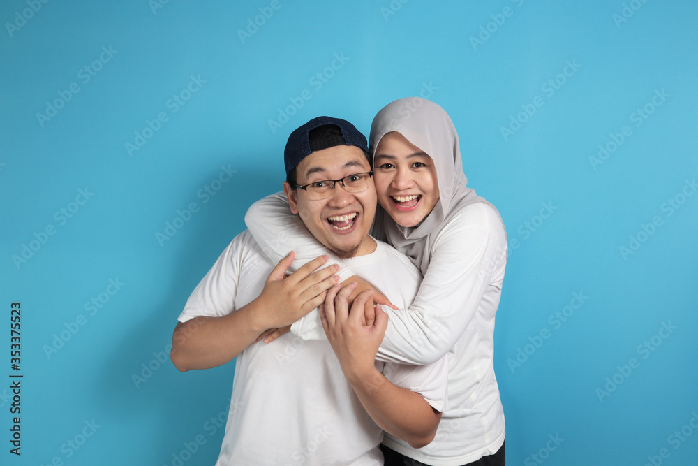 Happy Asian Muslim Couple