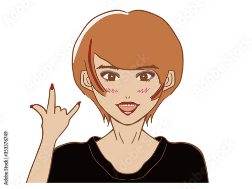 ロック　v系の女の子