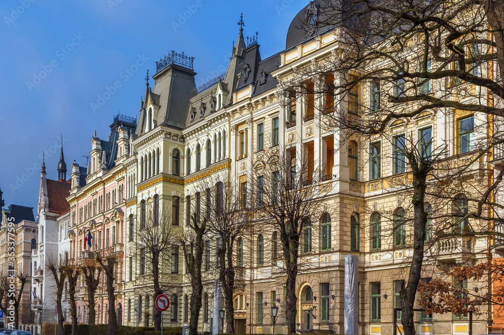 Elizabetes street in Riga, Latvia