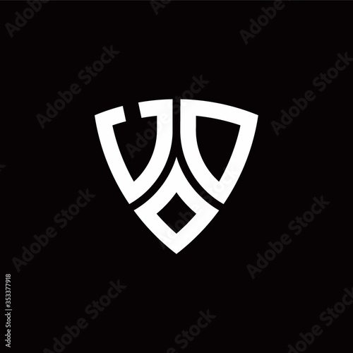 UD monogram logo with modern shield style design template Free Download UD monogram logo with modern shield style design template - GFXLoad
