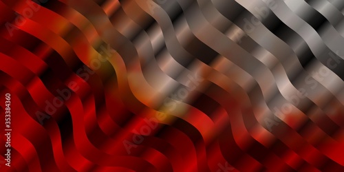 Light Red vector template with wry lines. Brand new colorful illustration with bent lines. Best design for your ad, poster, banner.