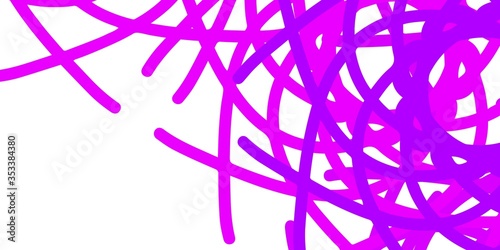 Light Purple vector backdrop with chaotic shapes.