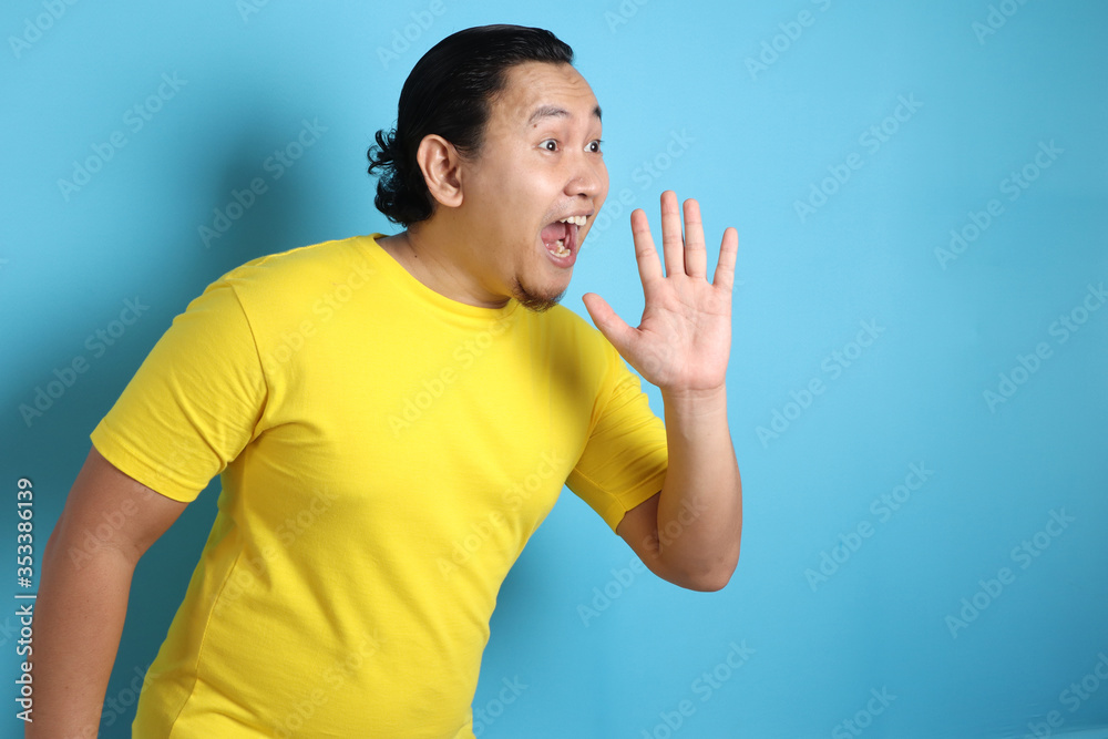 Funny Man Shouting and Yelling Funny Man Shouting and Yelling