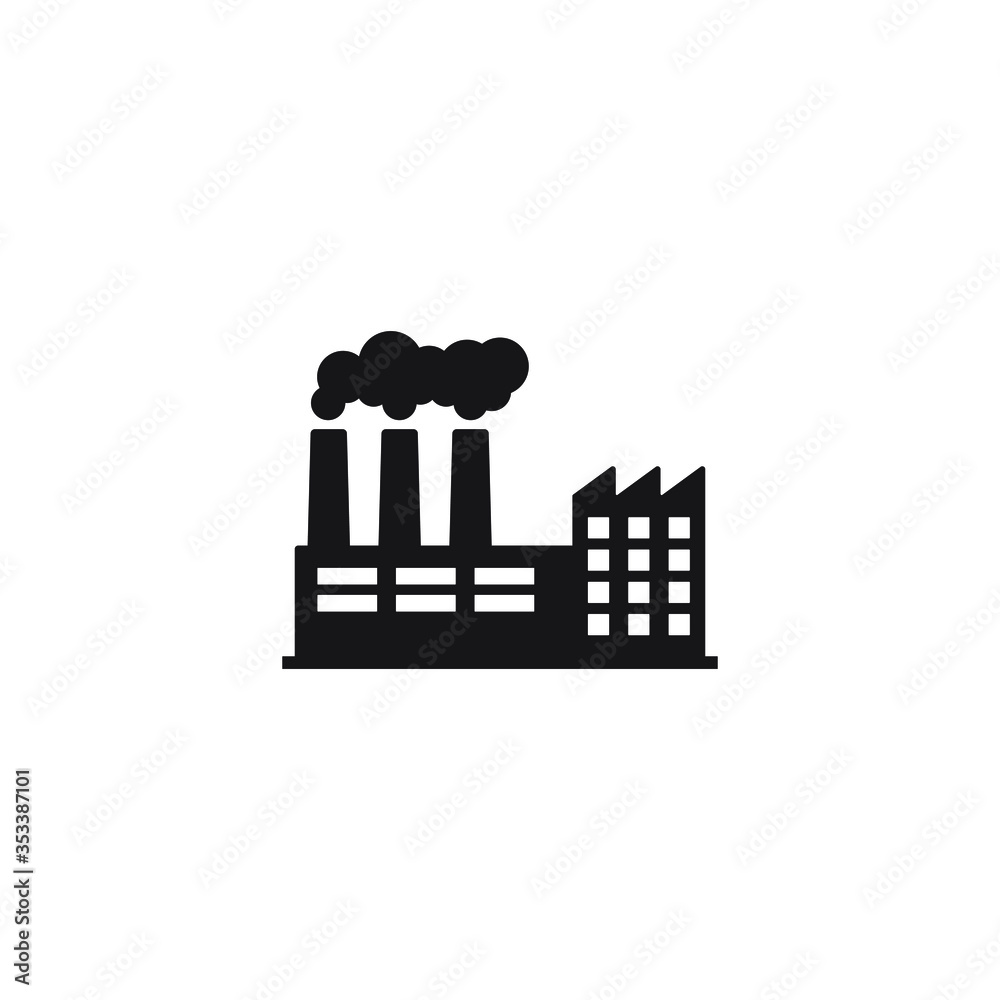 Vector illustration of industry icon, Factory icon. Vector illustration of industry icon, Factory icon.