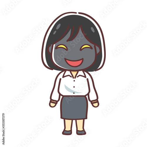 サイコパスの女性のイラスト